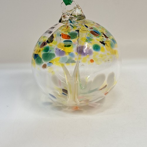 DB-995 Ornament Witch's Ball Autumn Yellow $37 at Hunter Wolff Gallery